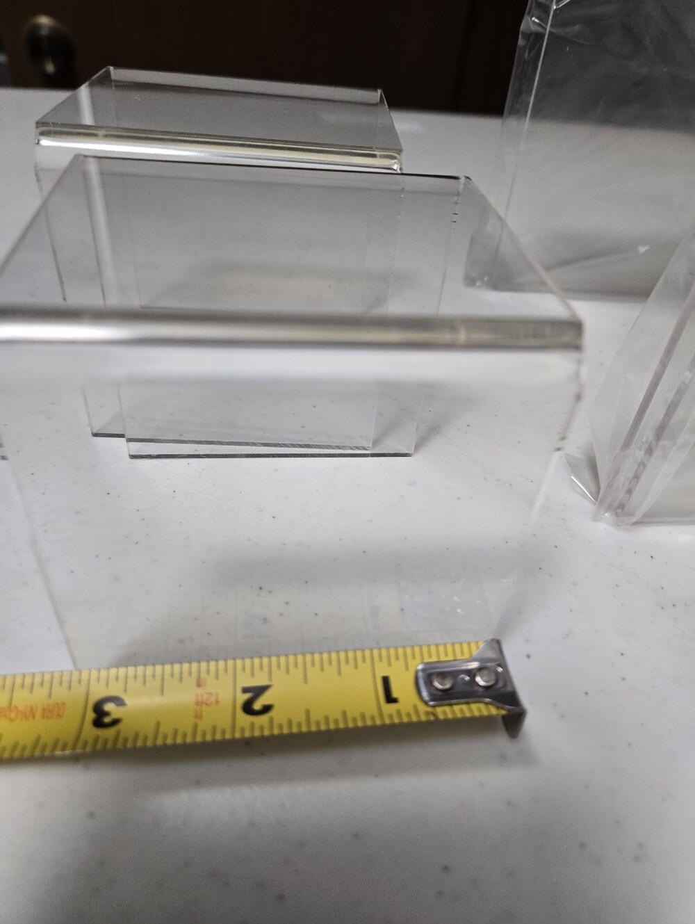 NEW 5 Pcs Acrylic Risers for Display. 2 3x3x3 And 3 5x5x5 New. - Picture 8 of 11